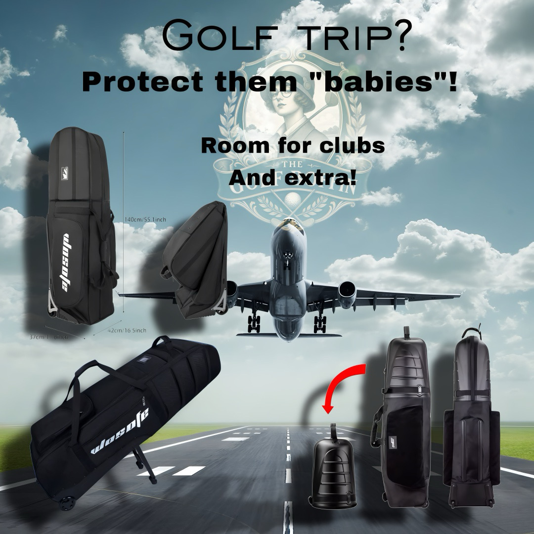 Wheeled golf travel covers for club protection
