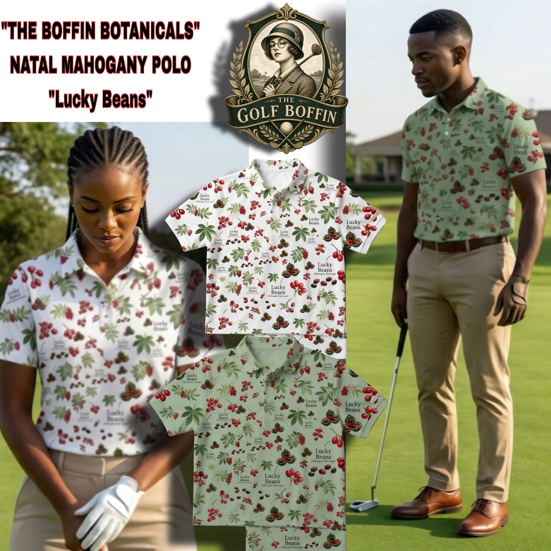 The Boffin Botanicals Natal Mahogany Lucky Beans polo
